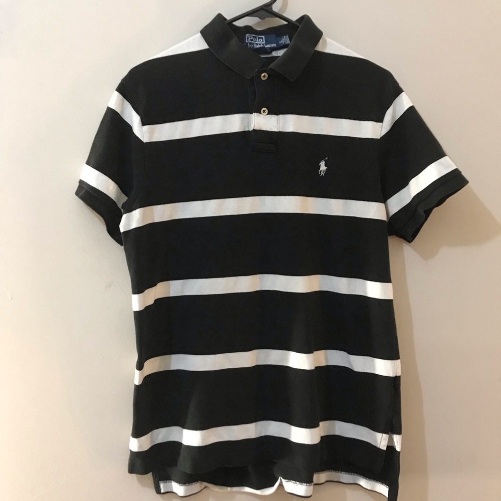 Striped Custom Fit Polo - Ralph Lauren